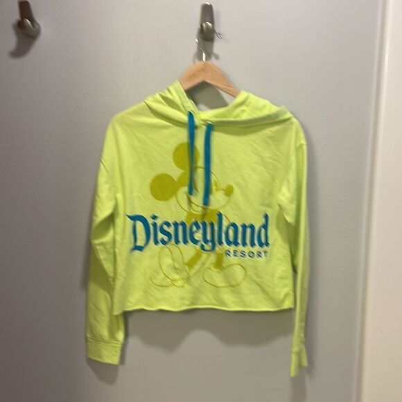 DISNEY Mickey Mouse neon yellow woman’s sweatshirt - Picture 2 of 8